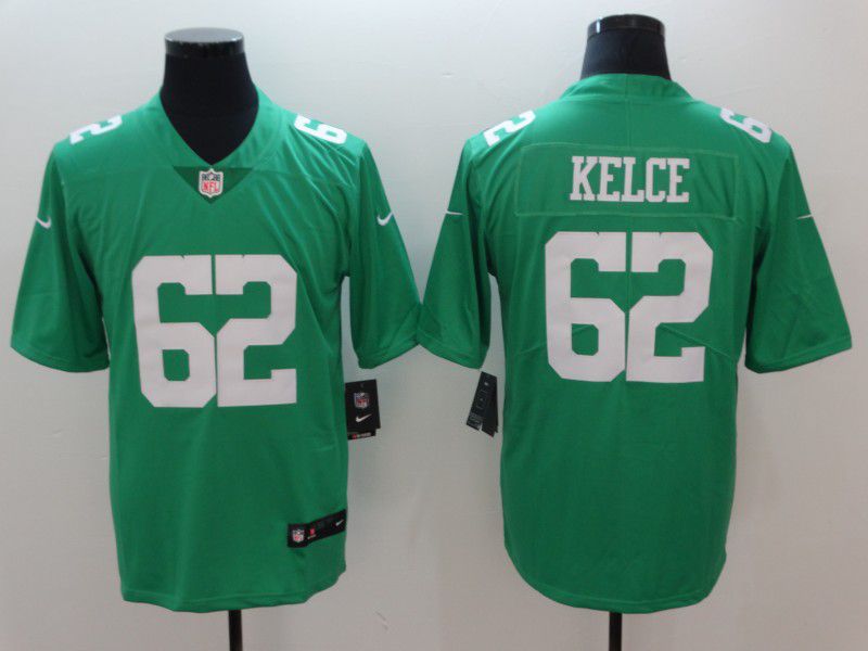 Men Philadelphia Eagles #62 Kelce Green Nike Vapor Untouchable Limited  NFL Jersey->philadelphia eagles->NFL Jersey